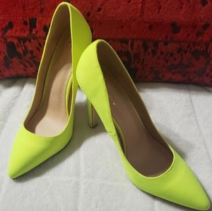 Neon high heels